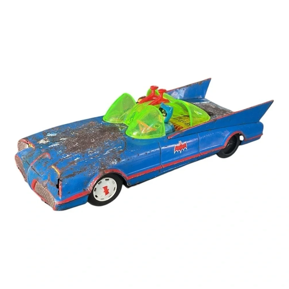 Vintage Aoshin Batman Batmobile Tin Litho Battery Toy Car Parts/Repair